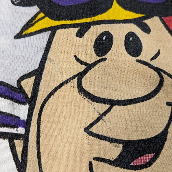Vintage Cartoon Network T-Shirt AOP Flintstones Scooby Jetson Double-Sided 90s S - Picture 6 of 9